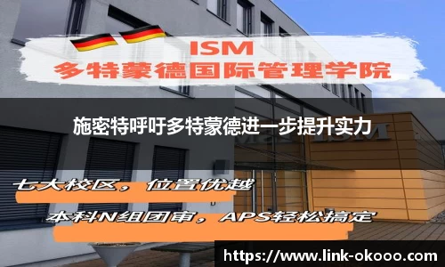 施密特呼吁多特蒙德进一步提升实力